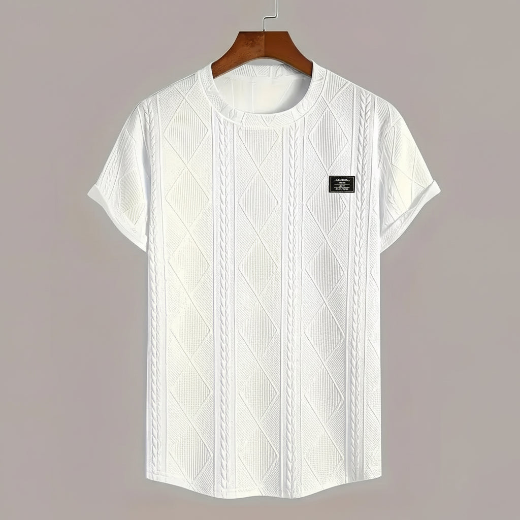T-shirt Avec Broderie Géométrique
