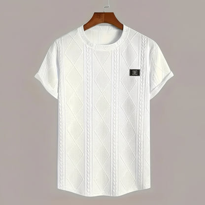 T-shirt Avec Broderie Géométrique