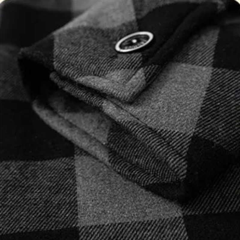 Chemise en Velours Côtelé À Capuche