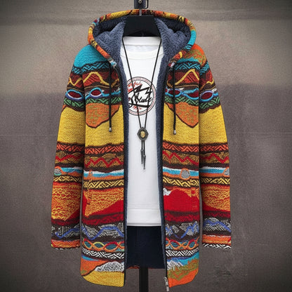 Veste Imprimée à Col Montant