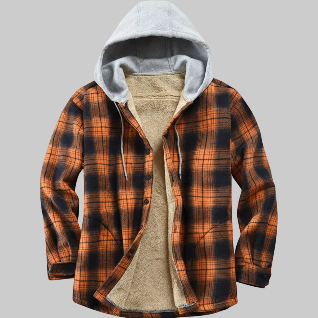 Veste à Capuche, motif à carreaux