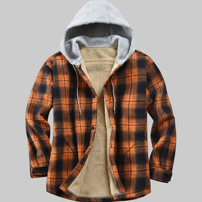 Veste à Capuche, motif à carreaux
