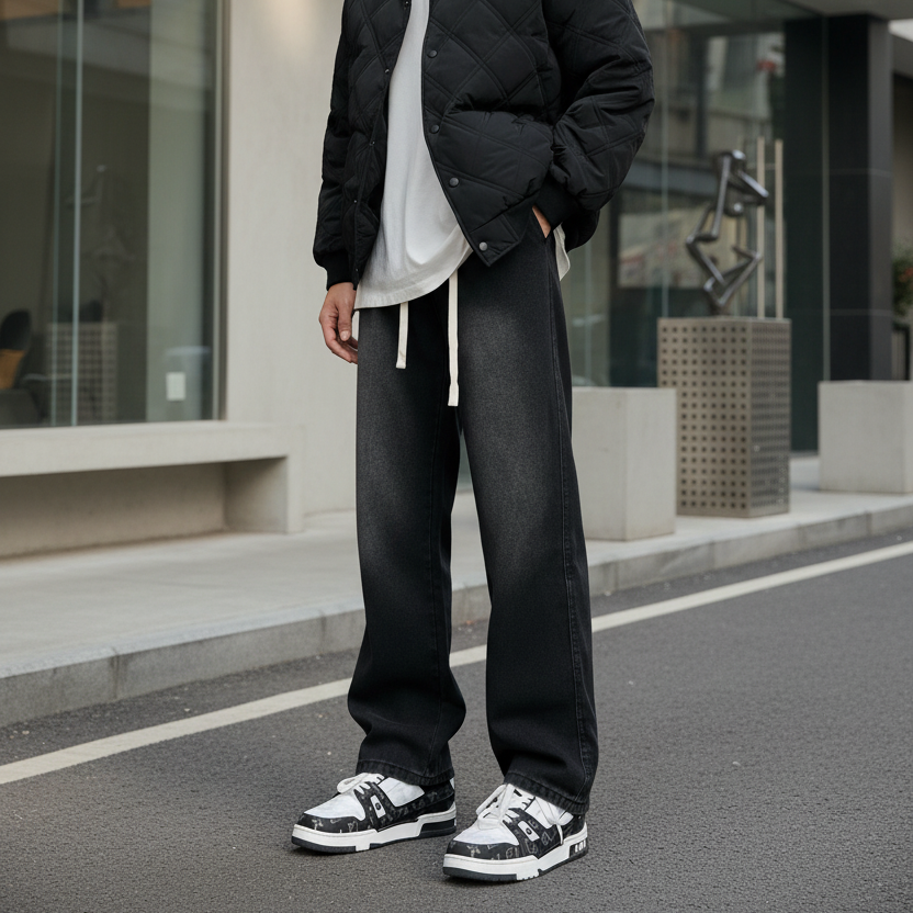 Pantalon Droit En Vrac, Printemps Et Été