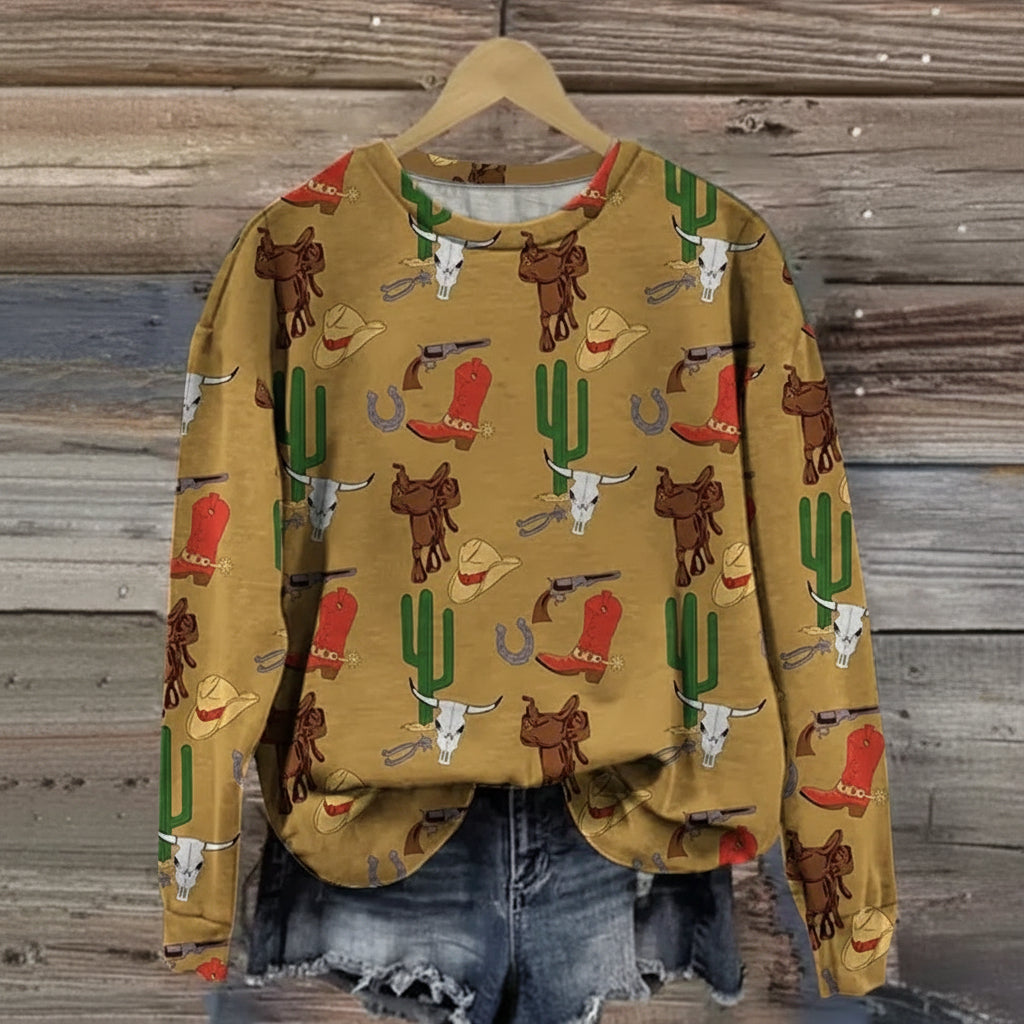 Pull – Confortable et stylé, motif imprimé