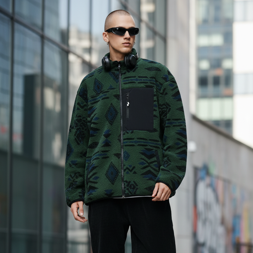 Veste Extérieure avec Doublure en Polaire
