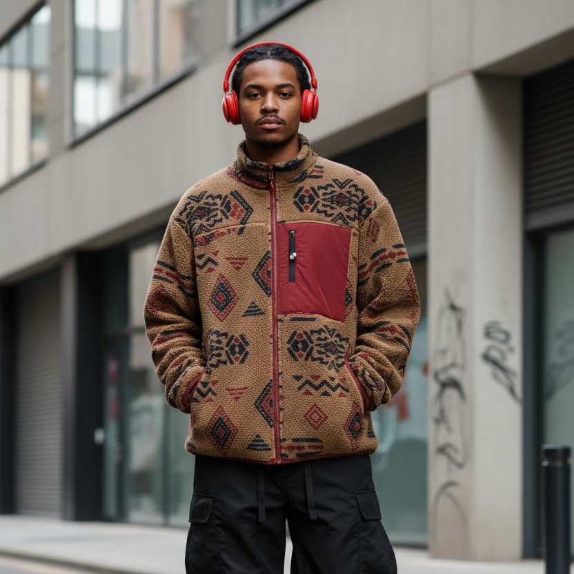 Veste Extérieure avec Doublure en Polaire