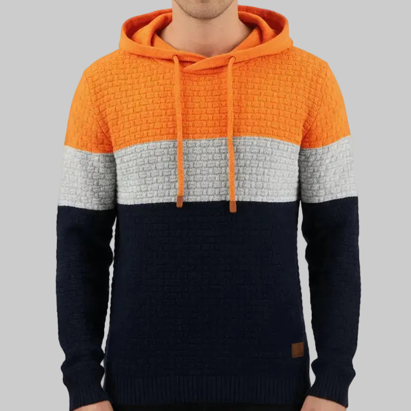 Sweat à Capuche, Jacquard  Chaud & Confortable