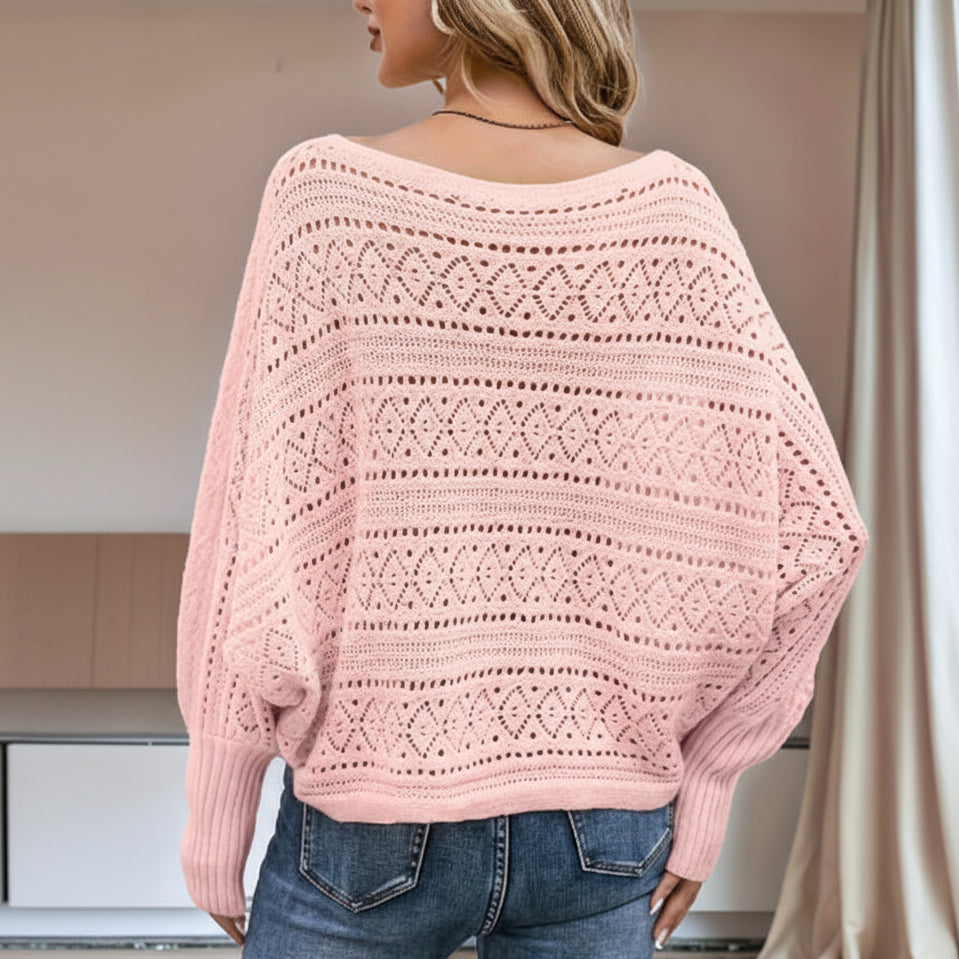 Pull tricoté uni – Élégant et confortable