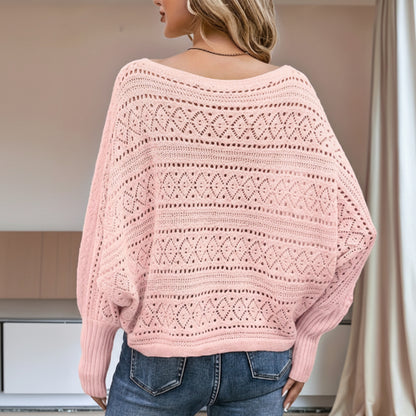 Pull tricoté uni – Élégant et confortable