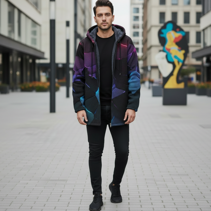 Veste Imprimée à Col Montant