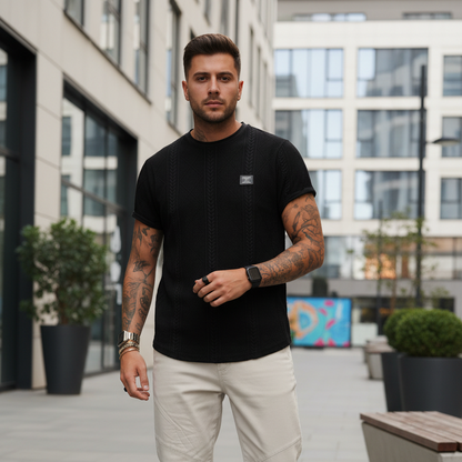 T-shirt Avec Broderie Géométrique