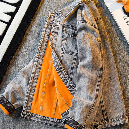 Veste En Jean Doublure En Peluche