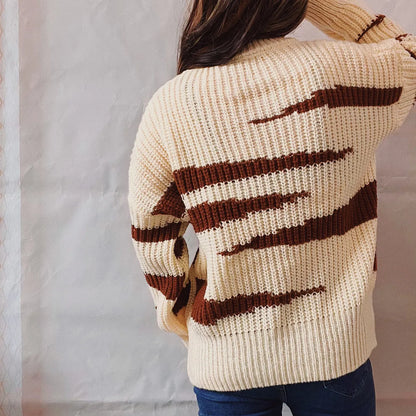 Pull-over – Tendance, rayures asymétriques