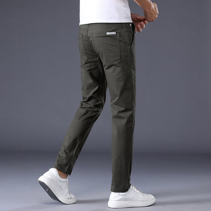 Pantalon Décontracté, Slim Et Élastique