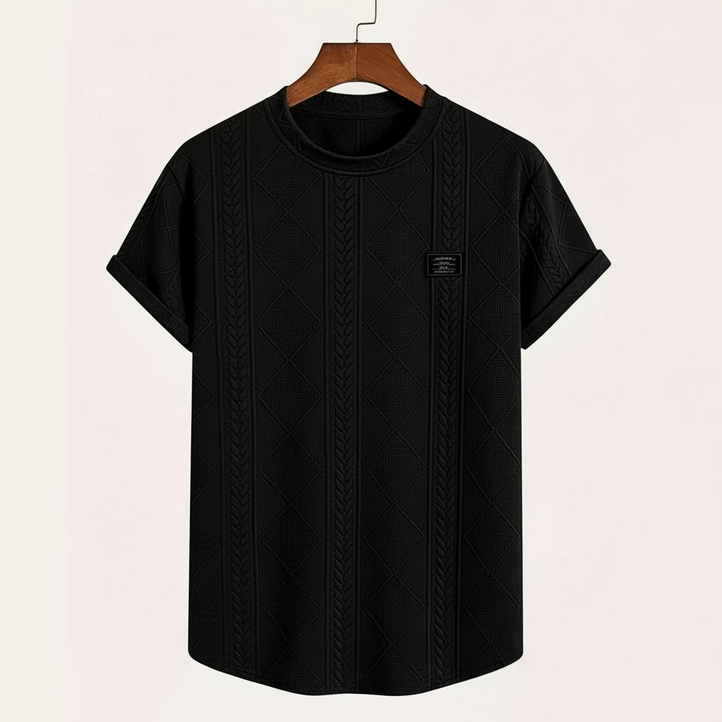 T-shirt Avec Broderie Géométrique