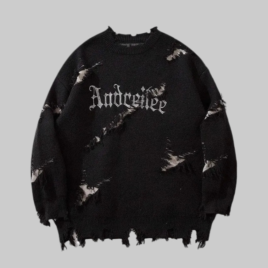 Pull Vintage Streetwear Jacquard