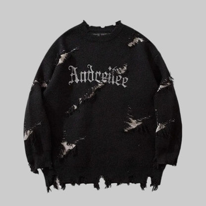 Pull Vintage Streetwear Jacquard