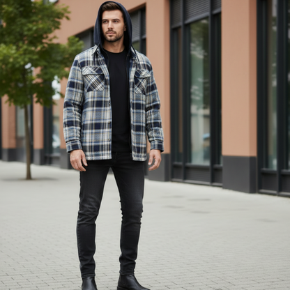 Veste En Coton Imprimé à Carreaux