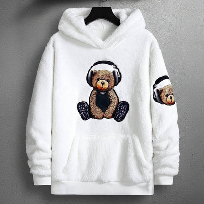 Veste à Capuche Avec Broderie Ours