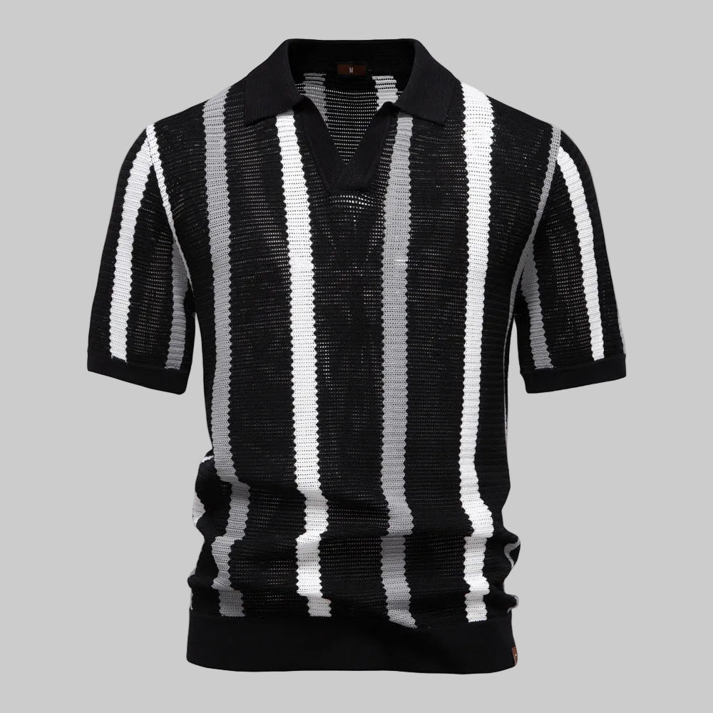 Polo Tricoté Respirant Et Ajouré