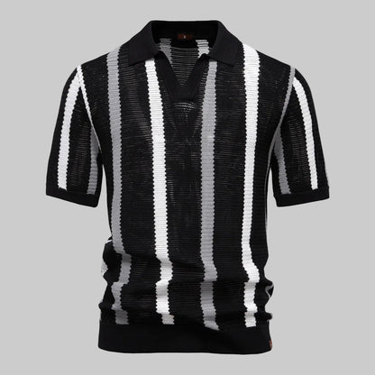 Polo Tricoté Respirant Et Ajouré