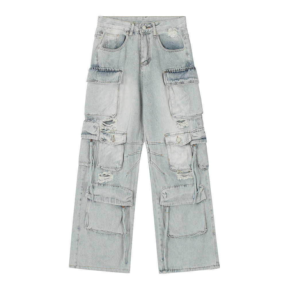 Jean à Multi-poches, Style Workwear