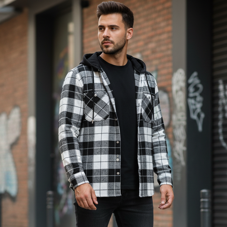 Chemise à Carreaux En Flanelle