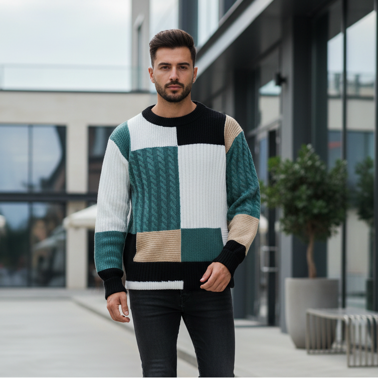Pull Décontracté à Col Rond