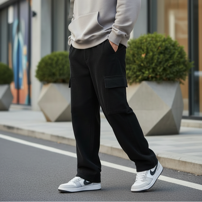 Pantalon Décontracté En Velours Côtelé
