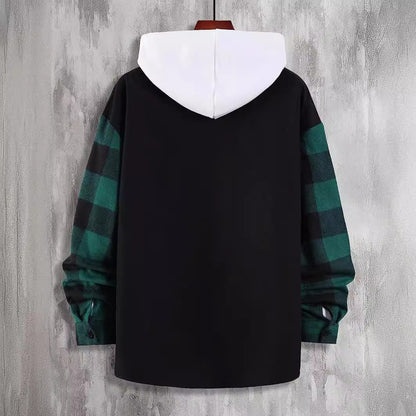 Chemise Décontractée à Carreaux Bicolores