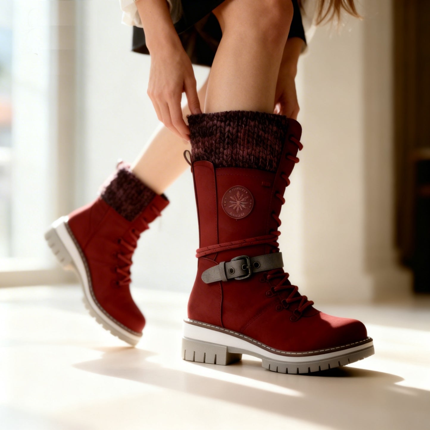 Bottines Martin à Talon Carré