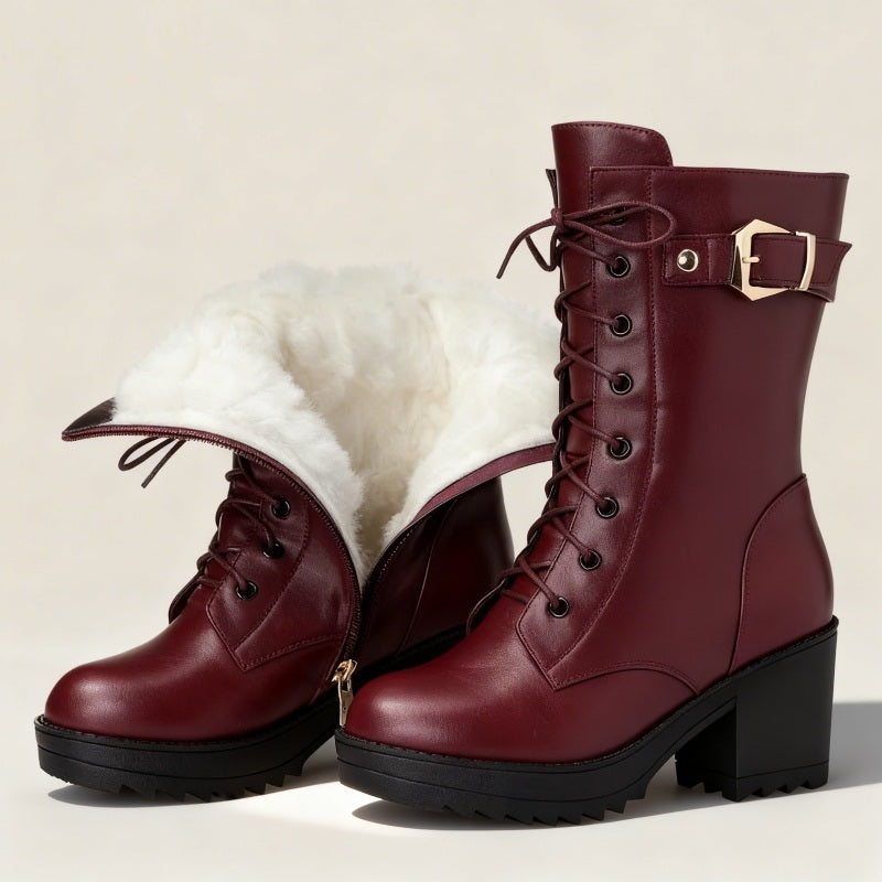 Bottines Hiver Doublées Fourrure