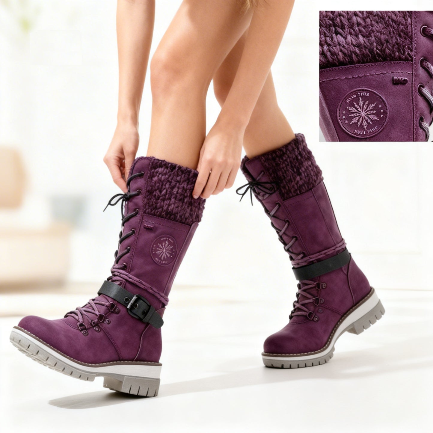 Bottines Martin à Talon Carré