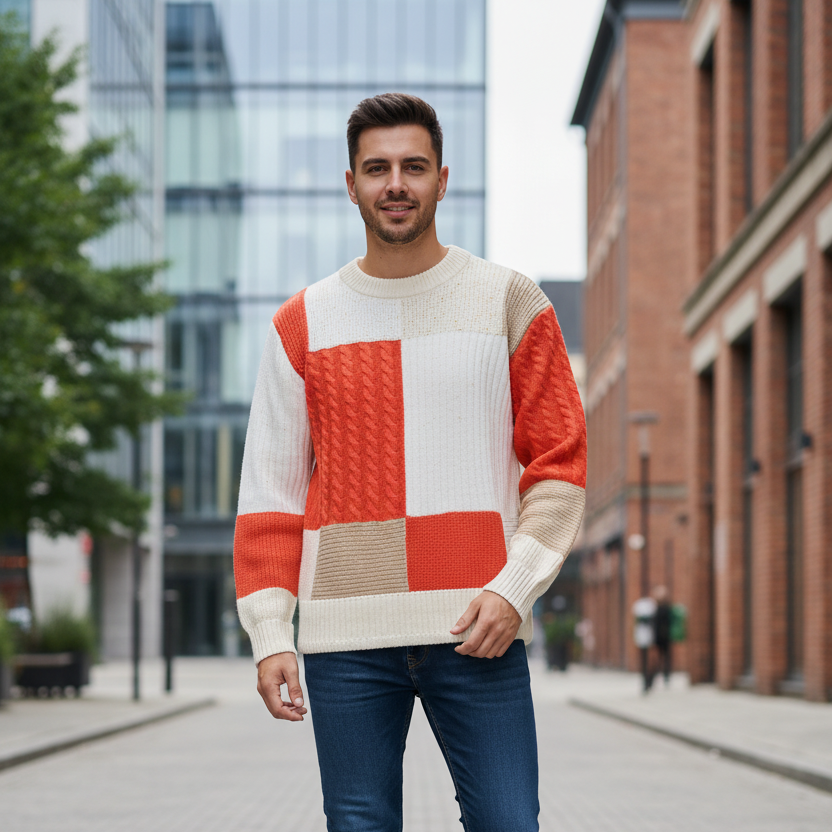 Pull Décontracté à Col Rond