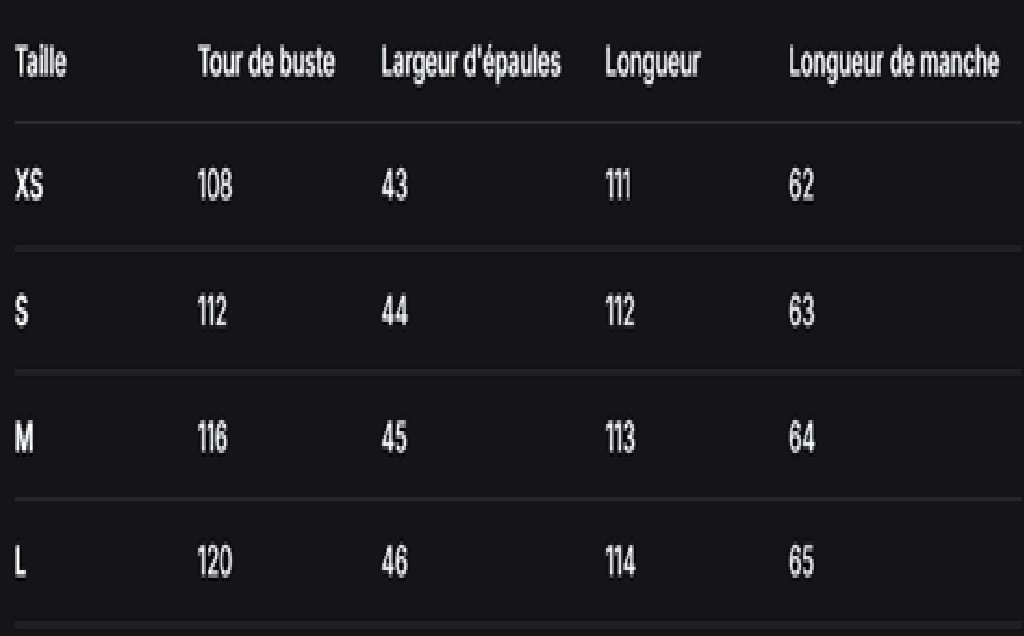 SIZE GUIDE 